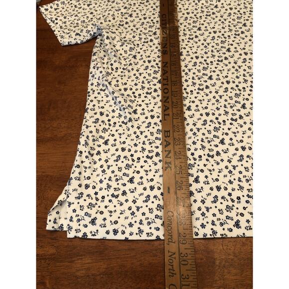 Polo Ralph Lauren Men's Classic Fit Floral Shirt Size XL Blue White Preppy Pony - Picture 7 of 11